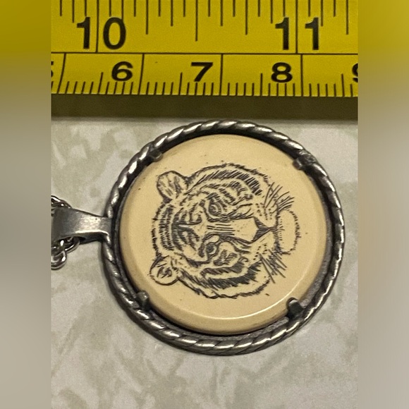 🌹 Vintage Costume Avon Tiger Necklace #6731 - Picture 3 of 8